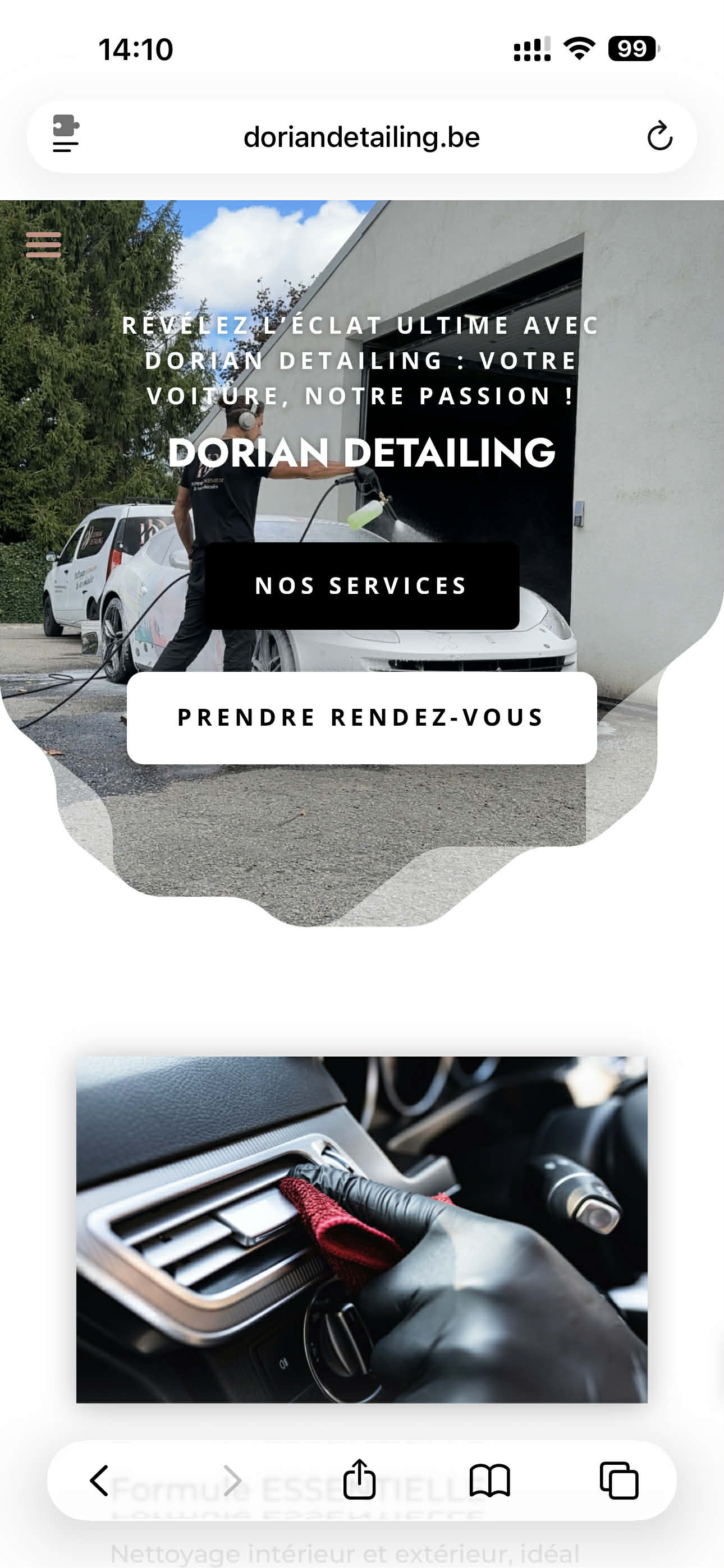 Dorian Detailing - Aperçu mobile